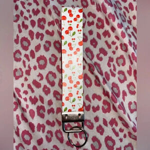 Cherry Hand Wristlet with Glitter